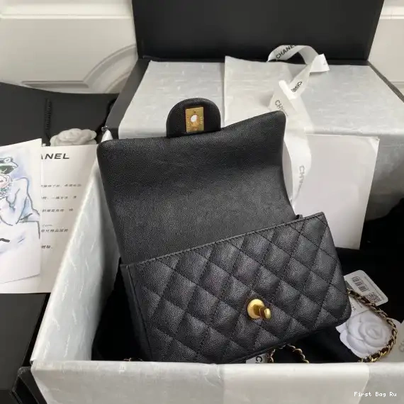 First Bag Ru CHANEL BAG MINI TOP FLAP HANDLE WITH 0622
